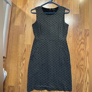 Lands' End Black Polka Dot Dress